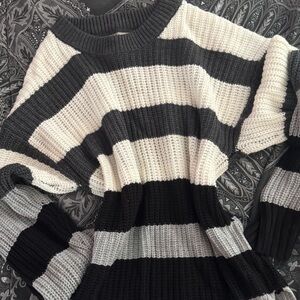 Striped Black and White Sweater